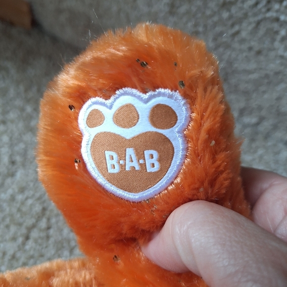 Build A Bear Pumpkin Spice Bunny Plush 2023 Tags Gold Flecks - Picture 5 of 8